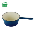 Cast Iron Enamel Skillet Lid Pan Saucepan Combo Cooker